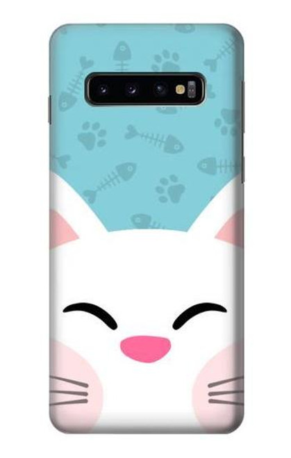 S3542 Cute Cat Cartoon Case For Samsung Galaxy S10