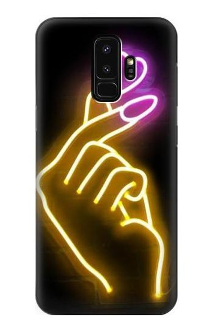 S3512 Cute Mini Heart Neon Graphic Case For Samsung Galaxy S9 Plus