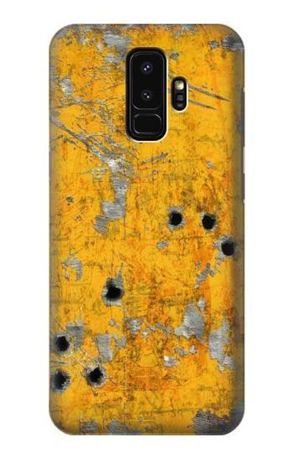 S3528 Bullet Rusting Yellow Metal Case For Samsung Galaxy S9 Plus