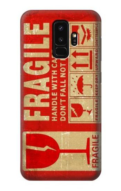 S3552 Vintage Fragile Label Art Case For Samsung Galaxy S9 Plus