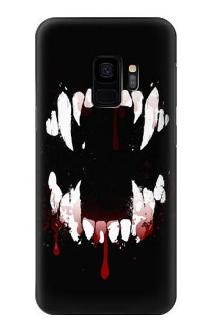 S3527 Vampire Teeth Bloodstain Case For Samsung Galaxy S9