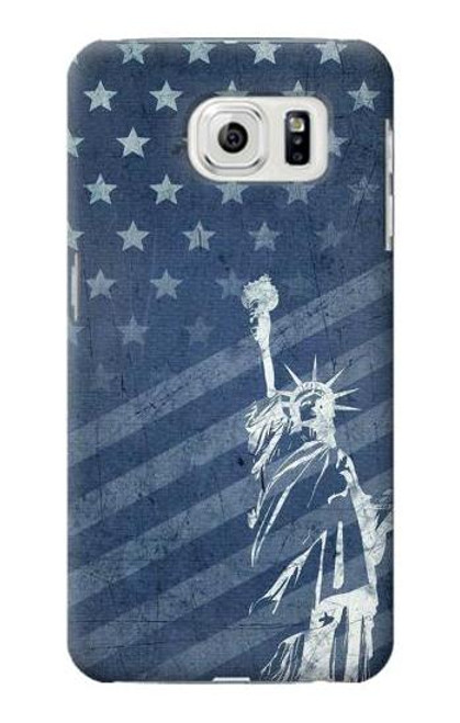 S3450 US Flag Liberty Statue Case For Samsung Galaxy S7 Edge