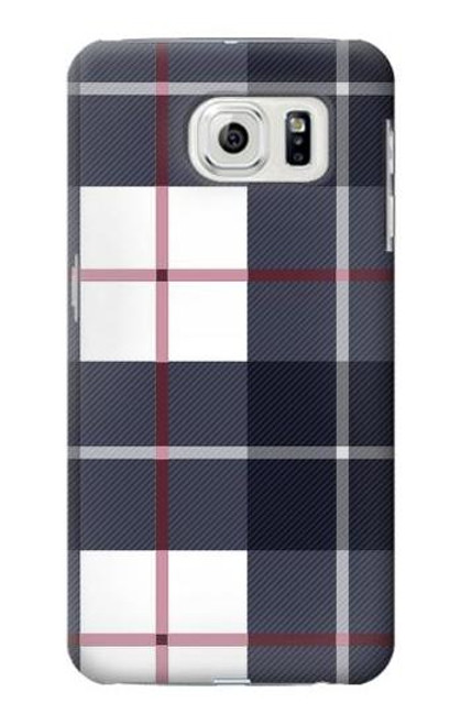 S3452 Plaid Fabric Pattern Case For Samsung Galaxy S7 Edge