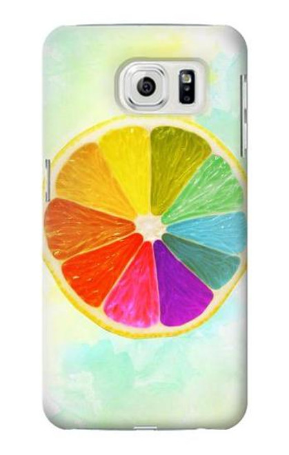 S3493 Colorful Lemon Case For Samsung Galaxy S7 Edge