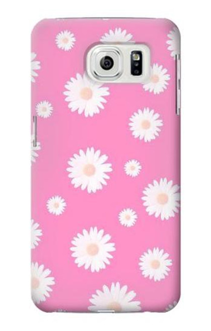 S3500 Pink Floral Pattern Case For Samsung Galaxy S7 Edge