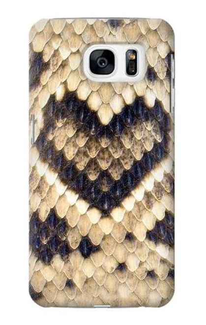 S3417 Diamond Rattle Snake Graphic Print Case For Samsung Galaxy S7