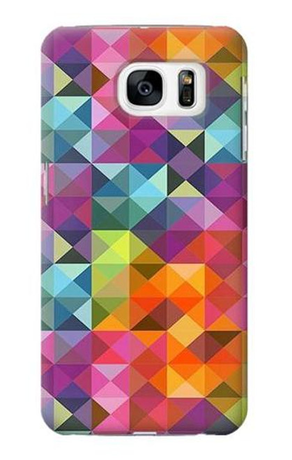S3477 Abstract Diamond Pattern Case For Samsung Galaxy S7