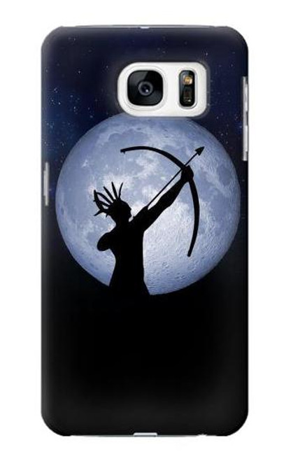 S3489 Indian Hunter Moon Case For Samsung Galaxy S7