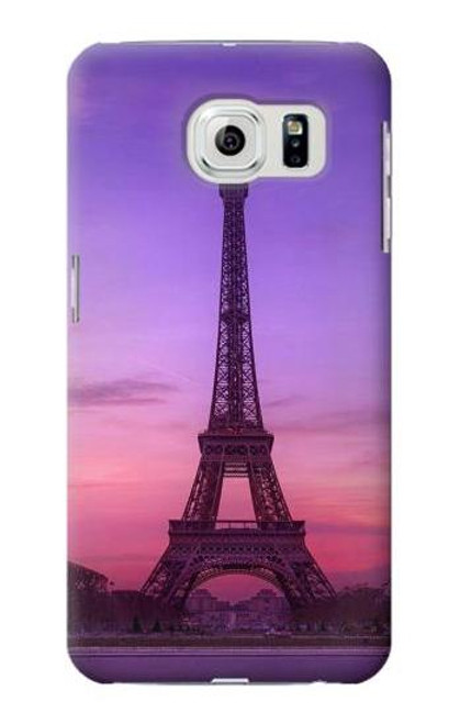 S3447 Eiffel Paris Sunset Case For Samsung Galaxy S6