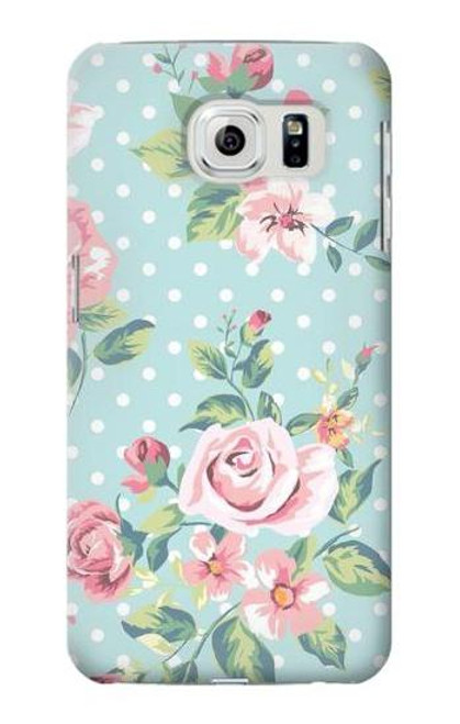 S3494 Vintage Rose Polka Dot Case For Samsung Galaxy S6