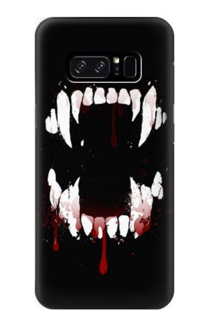 S3527 Vampire Teeth Bloodstain Case For Note 8 Samsung Galaxy Note8