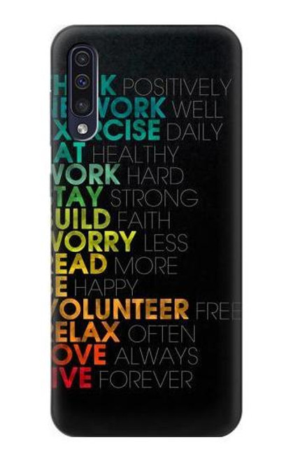 S3523 Think Positive Words Quotes Case For Samsung Galaxy A70