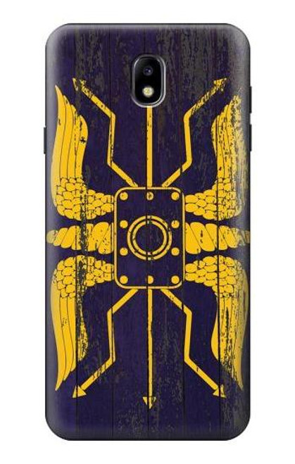 S3546 Roman Shield Blue Case For Samsung Galaxy J7 (2018), J7 Aero, J7 Top, J7 Aura, J7 Crown, J7 Refine, J7 Eon, J7 V 2nd Gen, J7 Star