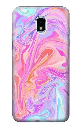 S3444 Digital Art Colorful Liquid Case For Samsung Galaxy J3 (2018), J3 Star, J3 V 3rd Gen, J3 Orbit, J3 Achieve, Express Prime 3, Amp Prime 3