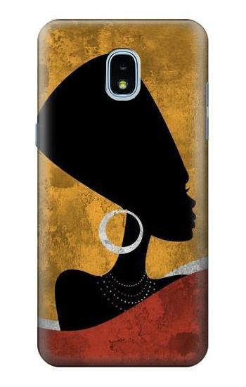 S3453 African Queen Nefertiti Silhouette Case For Samsung Galaxy J3 (2018), J3 Star, J3 V 3rd Gen, J3 Orbit, J3 Achieve, Express Prime 3, Amp Prime 3