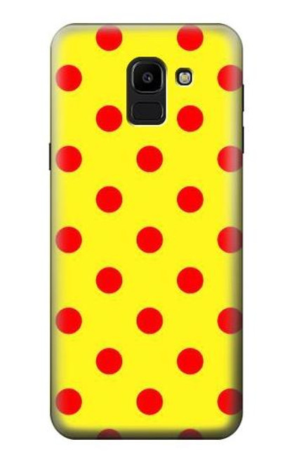 S3526 Red Spot Polka Dot Case For Samsung Galaxy J6 (2018)