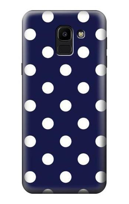 S3533 Blue Polka Dot Case For Samsung Galaxy J6 (2018)