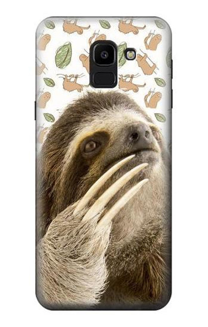 S3559 Sloth Pattern Case For Samsung Galaxy J6 (2018)