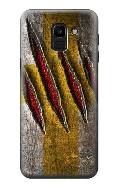 S3603 Wolverine Claw Slash Case For Samsung Galaxy J6 (2018)