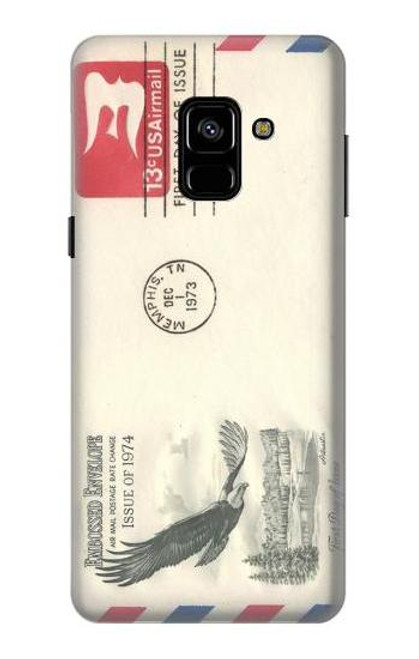 S3551 Vintage Airmail Envelope Art Case For Samsung Galaxy A8 (2018)