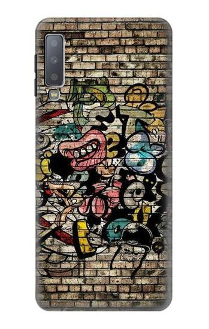 S3394 Graffiti Wall Case For Samsung Galaxy A7 (2018)