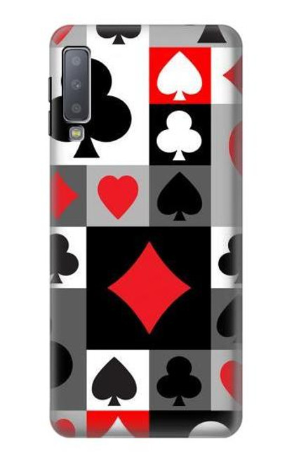 S3463 Poker Card Suit Case For Samsung Galaxy A7 (2018)