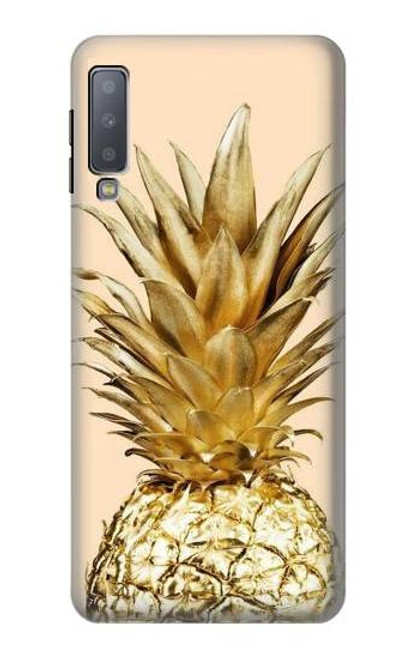 S3490 Gold Pineapple Case For Samsung Galaxy A7 (2018)