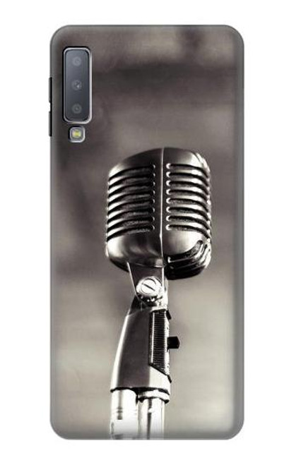 S3495 Vintage Microphone Case For Samsung Galaxy A7 (2018)