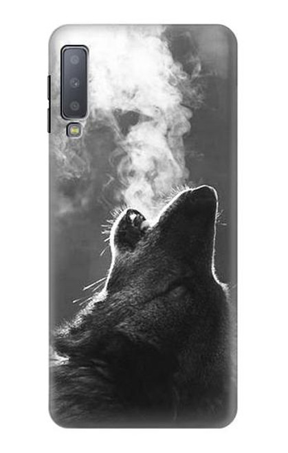 S3505 Wolf Howling Case For Samsung Galaxy A7 (2018)