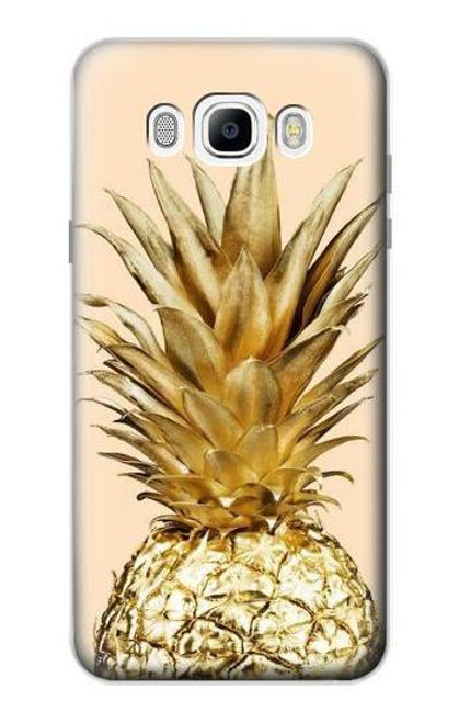 S3490 Gold Pineapple Case For Samsung Galaxy J7 (2016)
