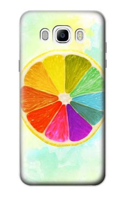 S3493 Colorful Lemon Case For Samsung Galaxy J7 (2016)