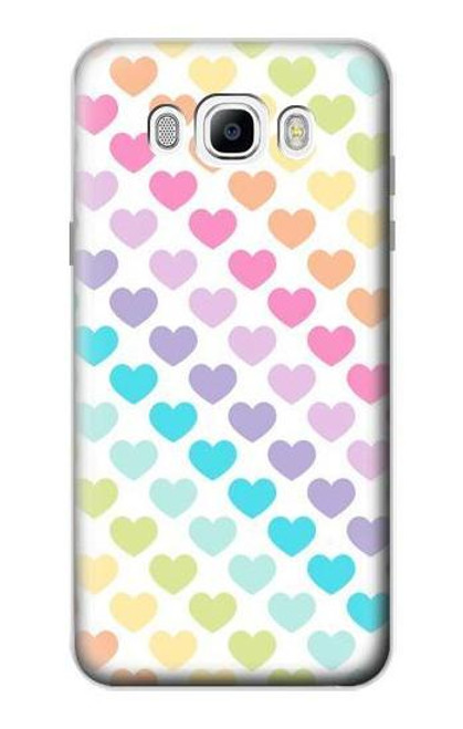S3499 Colorful Heart Pattern Case For Samsung Galaxy J7 (2016)