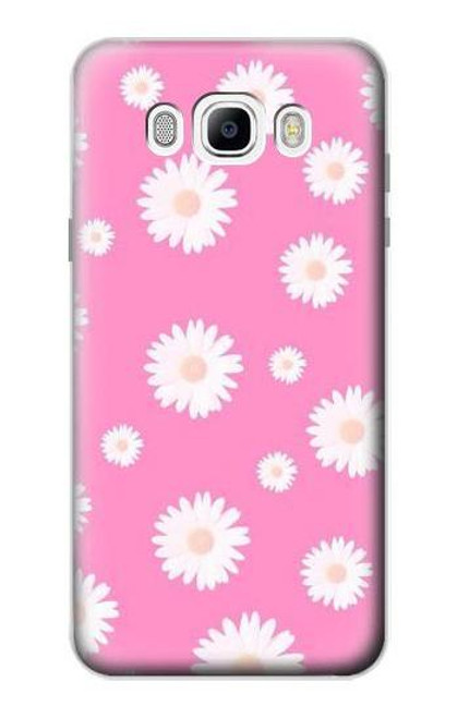 S3500 Pink Floral Pattern Case For Samsung Galaxy J7 (2016)