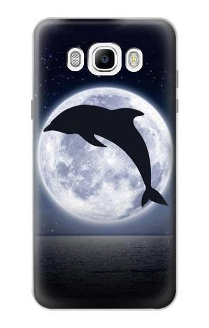 S3510 Dolphin Moon Night Case For Samsung Galaxy J7 (2016)