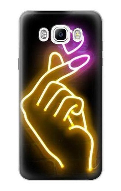 S3512 Cute Mini Heart Neon Graphic Case For Samsung Galaxy J7 (2016)