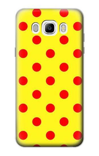 S3526 Red Spot Polka Dot Case For Samsung Galaxy J7 (2016)