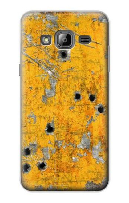 S3528 Bullet Rusting Yellow Metal Case For Samsung Galaxy J3 (2016)