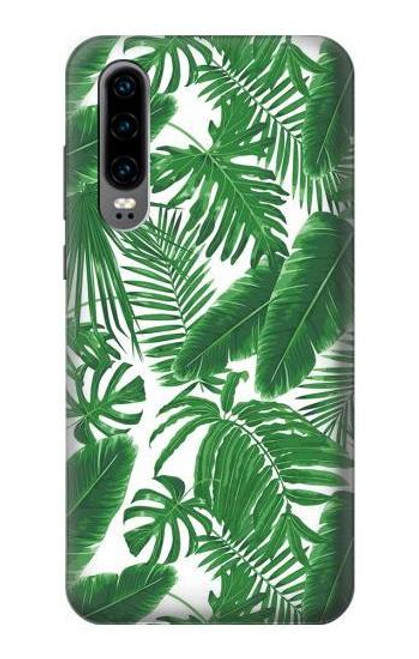 S3457 Paper Palm Monstera Case For Huawei P30