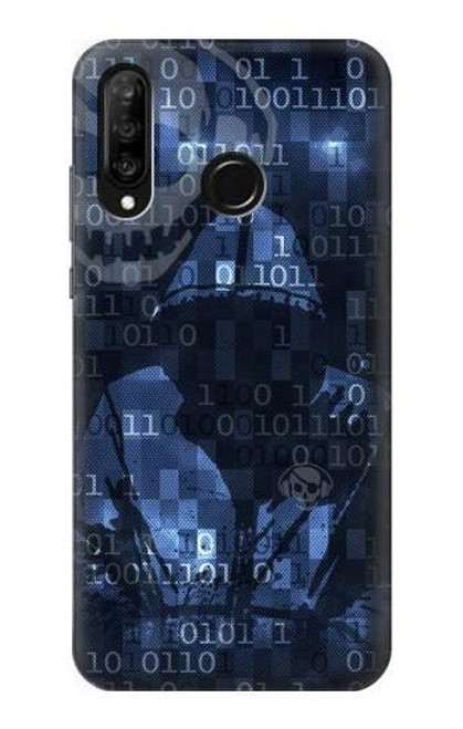 S3431 Digital Code Cyber Hacker Case For Huawei P30 lite