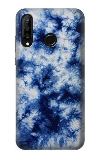 S3439 Fabric Indigo Tie Dye Case For Huawei P30 lite