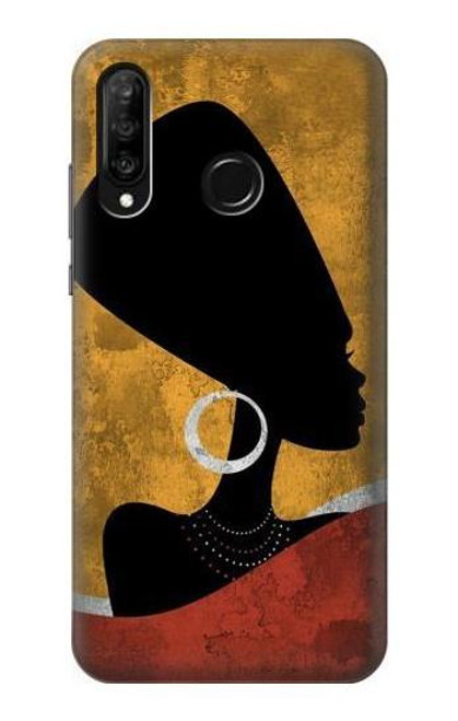 S3453 African Queen Nefertiti Silhouette Case For Huawei P30 lite