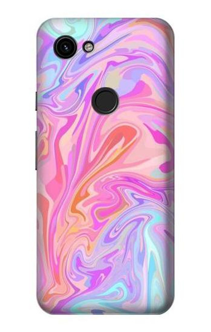 S3444 Digital Art Colorful Liquid Case For Google Pixel 3a