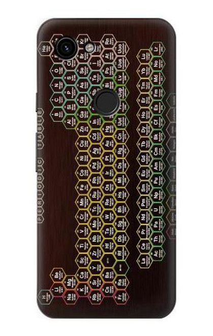 S3544 Neon Honeycomb Periodic Table Case For Google Pixel 3a