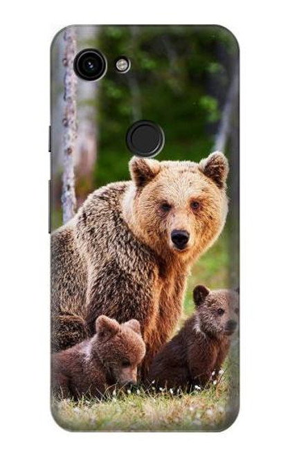 S3558 Bear Family Case For Google Pixel 3a