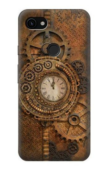 S3401 Clock Gear Streampunk Case For Google Pixel 3a XL