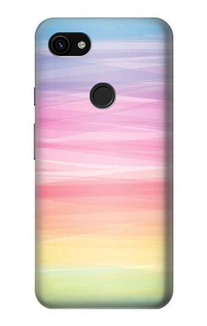 S3507 Colorful Rainbow Pastel Case For Google Pixel 3a XL