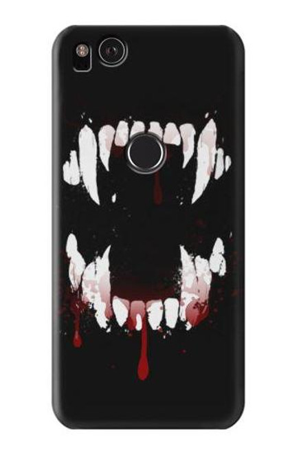 S3527 Vampire Teeth Bloodstain Case For Google Pixel 2