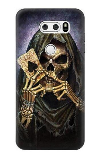 S3594 Grim Reaper Wins Poker Case For LG V30, LG V30 Plus, LG V30S ThinQ, LG V35, LG V35 ThinQ