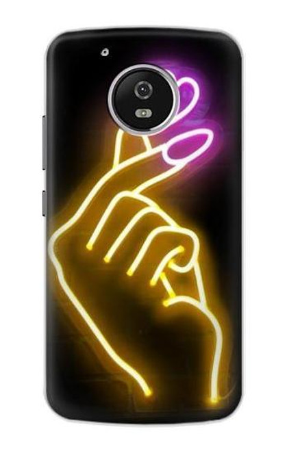 S3512 Cute Mini Heart Neon Graphic Case For Motorola Moto G5