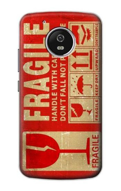 S3552 Vintage Fragile Label Art Case For Motorola Moto G5